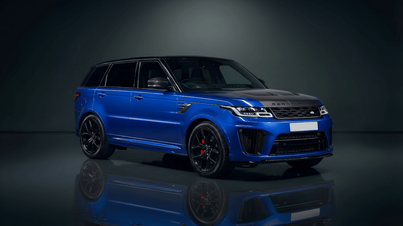 Range Rover Sport SVR In Estoril Blue 2022 Hire