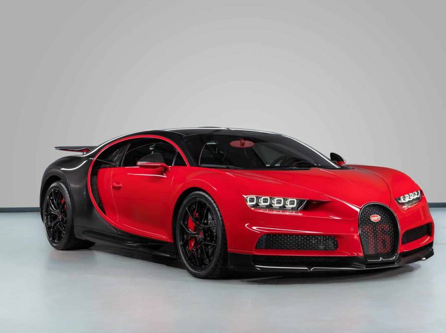 Bugatti Chiron front angled view