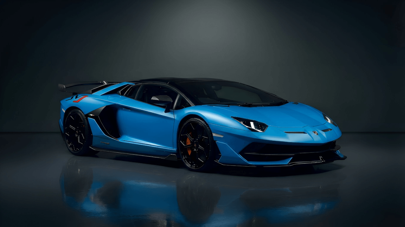 Lamborghini Aventador SVJ Roadster Hire – Blue