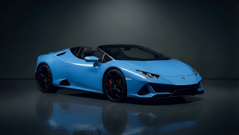 Lamborghini Huracán Evo Spyder Hire - Blue